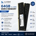 New Axiom (hynix) 64GB (2X32GB) PC4 DDR4 3200MHZ Desktop Ram Memory Kit Dimm. Fixed Price $329.98.