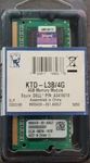 Kingston 4GB DDR3 Sdram So-dimm PC3-10600 KTD-L3B/4G A3418018 204-PIN. Fixed Price $9.99.