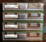 Server Ram 4GB (4 X 1GB) Qimonda HYS72T128420HFN-3S-B PC2-5300F(677MHZ). Fixed Price $50.00.