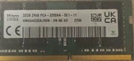 Sk Hynix 32GB DDR4 So-dimm PC4-3200AA 260-PIN Ram HMAA4GS6AJR8N-XN. Fixed Price $120.00.