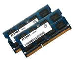 Elpida 2GB (2 X 1GB) DDR3 1066 Dimm PC3-8500S EBJ11UE6BBS0 Laptop Ram. Fixed Price $9.49.