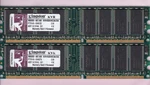 512MB 2X256MB DDR-400 PC3200 Kingston KVR400X64C3A/256 Memory Kit DDR1 Nanya Cn. Fixed Price $7.20.
