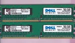2GB 2X1GB PC2-5300 Kingston KWK007-ELC Dell SNPU8622C/1G DDR2-667 Ram Memory Kit. Fixed Price $7.20.