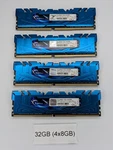 G.skill F4-2400C15Q-32GRB 32GB (4X8GB) 2RX8 PC4-19200 DDR4 Desktop Memory. Fixed Price $104.95.