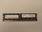 Micron 512MB Ram Ddr 333 PC2700U CL2.5 Desktop. Fixed Price $9.99.