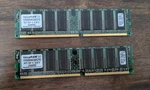 Kingston KVR400X64C3AK2/1G 1GB DDR400 Non-ecc CL3 Memory Ram Kit. Fixed Price $13.95.