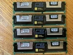 Kingston Sdram 4GB (4X1GB) Memory PC2-5300 W/heatsink, Fb-dimm. Fixed Price $15.99.