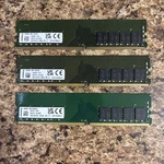 Kingston 16GB PC4-3200AA-UA3-12 1RX8 Non-ecc Ram 9995743-023.A00G KDK8NX-MIE. Fixed Price $58.89.
