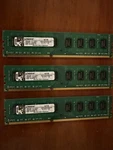 Kingston KVR1333D3N9K3/6G 6X2GB PC3-10600U DDR3-1333MHZ Desktop Dimm Ram 1.5V. Fixed Price $11.86.