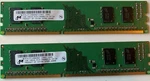 Two, 1GB Micron MT4JTF12864AZ-1G4D1 PC3-10600U Computer Memory Ram Free Shipping. Fixed Price $19.99.