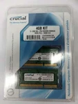 Crucial 2- 2GB 204-PIN Sodimm DDR3 Memory Module 4GB CT2KIT25664BC1339. Fixed Price $30.00.