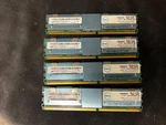 Micron 16GB (4EA X 4GB) PC2-5300 DDR2-667MHZ MT36HTF51272FZ-667H1D6 Dimm Set. Fixed Price $37.50.