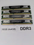 Crucial BLS4G3D16BFRS00 16GB (4X4GB) 2RX8 PC3-12800U DDR3 Vlp Desktop Memory. Fixed Price $18.95.