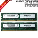Lot Ventura D3-60MM104SV-999 2X8GB PC3-10600 Ecc 2RX4 110-1346-00 Ram Memory. Fixed Price $18.00.