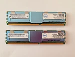 8GB (2X4GB) Dell Micron PC2-5300F DDR2-667 Fully Buffered Fbdimm Server Ram Kit. Fixed Price $14.99.