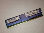 Micron Crucial 64GB (8GB X 8), 240-PIN Dimm, DDR2 PC2-5300 Fully Buffered. Fixed Price $950.00.