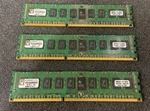 Kingston 6GB (3X2GB) DDR3 Ecc Server Ram Kit KVR1333D3D8R9SK3/6G. Fixed Price $20.00.