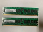 Infineon HYS72T64001HR-5-A 1GB (2X512MB) DDR2-400 PC2-3200R Ecc Memory Kit. Fixed Price $24.99.