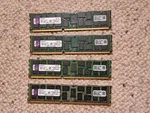 Kingston 32GB (4X8GB) DDR3-1600 Ecc Registered Server Ram KVR1600D3D4R11SK4/32G. Fixed Price $116.44.