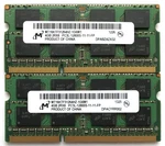 Micron 8GB (2X4GB) 2RX8 PC3-12800S DDR3 1600MHZ So-dimm Ram MT16KTF51264HZ-1G6M1. Fixed Price $10.95.