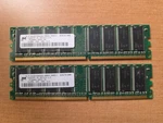 Memory 1GB Ddr 400 CL3, PC3200U-30331-B1, MT16VDDT12864AG-40BD1. Fixed Price $20.00.