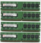 3GB Hynix Ram Lot 2X512MB HYMP564U64CP8-Y5-AB 2X1GB Ab-c PC2-5300U 667MHZ Memory. Fixed Price $10.50.