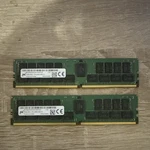 Micron DDR4 64GB (2X32 Gb) PC4-2666V Server Ram. Fixed Price $265.00.