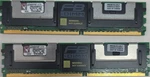 Kingston DDR2 Fb-dimm 2X1GB PC2-4200F 240-PIN Fully Buffered KVR533D2D8F4/1G. Fixed Price $15.40.