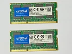 Crucial DDR3L 16GB 2X8GB 1866MHZ PC3L Laptop Sodimm 204-PIN Memory Ram Warranty. Fixed Price $39.99.