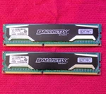 Crucial Ballistix Sport BLS4G3D1609DS1S00.16FMR DDR3 PC3-12800U 2X4GB = 8GB. Fixed Price $14.99.