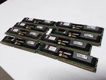 Eight Units Of Kingston KVR1066D3D4R7SK2/8G R3DIMM DDR3 Ram. Fixed Price $35.00.