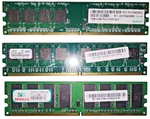 Lot Of DDR2-667 PC2-5300 Ram 2.5GB (sis 512MB + Pqi Apacer 1GB) Dimm. Fixed Price $11.99.