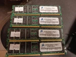 Corsair CM72SD1024RLP-2700/S 1GB 1024MB Ddr PC2700R Ecc Ram Lot Of. Fixed Price $31.48.