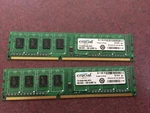 Lot Of Crucial 4GB PC3-12800U DDR3-1600 Desktop Memory Ram. Fixed Price $15.00.