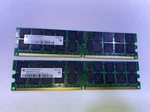4GB (2X 2GB) Infineon HYS72T256220HR-5-A 2RX4 PC2-3200 Server Memory. Fixed Price $12.94.