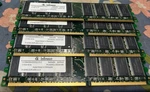Lot Of X 512MB Infineon DDR400 CL3 Ram PC3200U-30331-BO. Fixed Price $29.99.