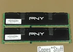 Pny XLR8 8GBH2X04E9927 DDR3 PC3-12800U Lot (2) = 16GB Ram. Fixed Price $37.99.