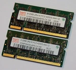 Hynix Laptop 1GB DDR2 PC4200 Ram 512MB Sticks V000061770 Pair PC2-4200S-444. Fixed Price $6.84.