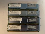 16GB Kit 4X 4GB Micron 8GB 2RX4 PC2-5300F-555-11-E0 DDR2 Server Ram 466436-061. Fixed Price $37.50.