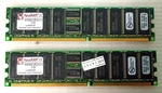 1GB 2X512MB PC-2100R DDR-266 Ecc Reg Kingston KVR266X72RC25L Memory Ram Untested. Fixed Price $16.03.