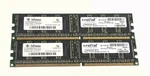 Infineon PC2700U25331-A0 1GB 2X512MB Dimm 333 CL2.5. Fixed Price $17.00.