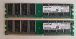 Crucial CT6464Z335.M8TFY 2X512MB (1GB) DDR1-333 Ram. Fixed Price $15.00.