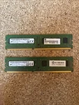 8GB(2X4GB) DDR3 Desktop Ram PC3L-14900U 1RX8 Micron MT8KTF51264AZ Hp 698650-154. Fixed Price $17.99.