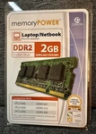 2GB Laptop Computer Memory Centon DDR2-667/533/400 New Sealed. Fixed Price $15.00.