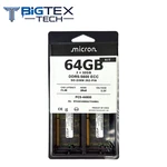 64GB (2X32GB) Micron DDR5-5600 Ecc Sodimm 2RX8 CL46 MTC20C2085S1TC56BD1. Fixed Price $799.00.
