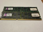 16GB (2X8GB) PC3-10600R DDR3-1333 Ecc Registered Kingston ZY472D3D4P13C9 1.5V. Fixed Price $15.00.