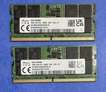 Sk Hynix 32GB (2X16GB) DDR5 So-dimm PC5-5600B Memory HMCG78AGBSA092N Aa. Fixed Price $249.00.