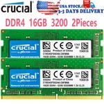 Crucial DDR4 2X16GB 3200 PC4-25600 Laptop Sodimm Non-ecc 260-PIN Memory Ram. Fixed Price $170.00.