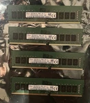 Tested 64GB Kit 4X16GB Sk Hynix 2RX8-PC4-2666V-UB1-11 HMA82GU6CJR8N-VK Ram DDR4. Fixed Price $225.00.