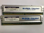 Super Talent 2GB (2X1GB) DDR2 800/PC2-6400 Desktop Ram/memory (T8UB1GC5). Fixed Price $10.99.